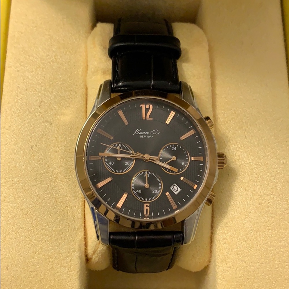 Black and brass Kenneth Cole men’s watch